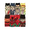 Meias de Palhaço, Meias Masculinas Cartoon de Cano Médio, Fornecimento Transfronteiriço, Meias de Anime Sword Wind, Meias de Skate Personalizadas da Moda, Solado de Toalha
