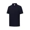 Camisa Polo Respirável Sem Costura de Seda Gelada de Verão para Homens e Mulheres, Logo Impresso Personalizado, Gola Polo, Manga Curta, Roupa de Trabalho, Camisa Publicitária