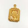 Etiqueta Colgante para Hombre Palabra Fu Latón Chapado en Oro Joyería Engrosada Oro Dropshipping Tendencia Grueso y Exquisito