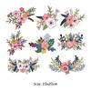 Nuevos Transfronterizos Más Vendidos Edición Completa Flor Estampado Térmico Estampado en Caliente Estación Internacional de Amazon Más Vendidos Flor Mariposa Pegatinas de Estampado