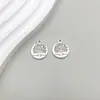 1 Nuevo Colgante de Aleación de Plata Antigua Serie de Plantas Árbol de la Vida Calado Simulado Colgante Accesorios de Joyería DIY