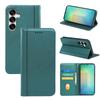 Adecuado para Samsung Galaxy S25 Edge Textura de Cuero Sintético Tipo Soporte Magnético Fuerte S25 Funda Protectora S24 Funda de Cuero para Teléfono Móvil