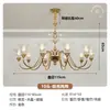 Lámpara de Araña Estilo Francés, Lámpara de Vela de Cristal, Iluminación Retro para Comedor, Lámpara de Vela Minimalista Moderna Estilo Americano para Sala de Estar