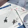 Colar Grande Estrela Design de Moda Coreana para Mulheres, Estilo Minimalista, Corrente para Clavícula, Não Desbota, Versátil Atacado