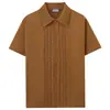 Comercio Exterior Transfronterizo Ropa de Hombre Verano Hombres Tejido de Punto Hueco Estilo Europeo y Americano Solapa Manga Corta Cárdigan Camisa Polo Sj0065