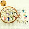 Serie Unicornio accesorios de joyería DIY colgante único de gota de aceite estrella de cinco puntas unicornio color caballo colgante de goma elástica