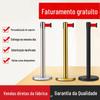 Corrimão de Aço Inoxidável Fita de Isolamento Fita Telescópica 1,0m Linha Grade de Isolamento Cerca de Banco Linha de Segurança de Aviso Coluna de Aviso de Fila