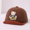 Gorro de bebé primavera y otoño lindo super lindo oso gorra suave con visera otoño e invierno delgado niños y niñas bebé niños gorra de béisbol