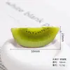 Acessórios para Joias DIY Resina Brinquedos de Comida Fatias de Frutas Simulação Cola de Chantilly Ímãs de Geladeira Adesivos para Capa de Celular Acessórios