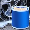 Cubo Plegable Portátil Grueso para Exterior Telescópico para Lavado de Autos Cubo para Pesca Viaje Cubo Grande Multifuncional