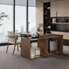 Mesa de Escritório e Mesa de Chá em Madeira Maciça, Mesa Executiva de Duplo Propósito, Mesa de Chefe de Escritório, Mesa de Escrita, Luxo Leve, Alto Padrão, Novo Estilo Chinês