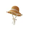 Sombrero Infantil Estilo Padre-Hijo, Sombrero de Paja Delgado de Verano, Sombrero de Pescador Transpirable para Mujer, Elegante Sombrero de Princesa para Bebé, Sombrero de Playa