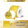 Novo Papel Térmico Laser de Ponto Holográfico Redondo Compatível com Phomemo M110 Papel de Etiqueta Térmica Prata 50mm