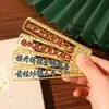 Marcadores de Livro Metálicos Personalizados em Estilo Chinês Clássico, Conjunto de Caixa de Presente Exquisita de Alta Qualidade, Clipes de Livro Vazados Culturais e Criativos, Presente de Alta Qualidade