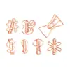 Clip para papel color animal forma creativa clip para papel hueco metal lindo dorado clip para papel ventas directas de fábrica