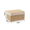 Cesta de armazenamento tecida à mão, caixa de armazenamento para lanches, cesta de bambu, cesto de roupa suja, caixa de armazenamento grande para calças