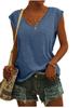 Nuevo 2024 Europeo y Americano Transfronterizo Amazon Cuello Redondo Color Sólido Camiseta Base Top para Mujer Moda Casual Manga Corta