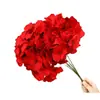 Boda rojo floral flor artificial decoración de boda china flor falsa arreglo de suelo adornos de escenario ramo flores de boda