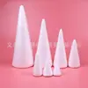 Molde DIY manual de espuma em formato de cone, coração sólido de isopor, decoração de árvore de Natal, enchimento para corpo de boneca em argila
