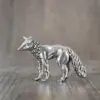 Figurillas Creativas de Latón Puro de Zorro, Cabra y Gato Artesanales para Decoración de Mesa de Sala de Estar en Casa Artesanías Pequeñas de Latón