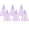 Decoración Temática de Sirena de Verano Transfronteriza Diseño de Fiesta de Cumpleaños Bandera y Flor Set de Sombrero de Cumpleaños Venta al por Mayor Personalización