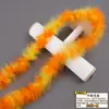 Tira de plumas planas de color directo de fábrica Tira de lana de pavo materiales de decoración manualidades regalo de Navidad DIY