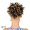 Paquete de peluca de comercio exterior, rollo pequeño de seda de alta temperatura, paquete de cabello con cordón, paquete de cabello rizado con tornillo esponjoso, red elástica, cola de caballo con cordón