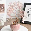 Árbol de la Fortuna con Grava de Cristal Natural Base Multimaterial Cornucopia Decoración de Escritorio de Fortuna para Hogar Sala de Estar Oficina