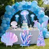 Fiesta transfronteriza a gran escala con temática oceánica, fondo de decoración de fiesta submarina, letrero de jardín, accesorios para fotos