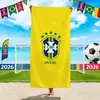 Toalla de Playa Copa Mundial 2026, Usa, Canadá y México Equipo de Fútbol Microfibra Secado Rápido Absorbente Toalla de Baño, Toalla Deportiva