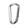 Mosquetão Galvanizado de Ferro Sólido em Forma de D 8cm Fivela de Segurança com Suporte de Carga Anel de Conexão Fivela de Mola de Aço Inoxidável