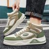 Zapatillas de caña alta para estudiantes, Nueva moda de otoño, Versátiles, Suela gruesa, Aumentan la altura, Bloques de color, Zapatos casuales, Zapatillas deportivas de moda para hombre, Venta al por mayor