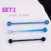 Fábrica Modeyuan al por mayor acero inoxidable puente de oreja pintura degradado uña larga para hueso de la oreja traje amor W pendientes ECG