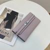 Cartera con patrón de lichi Kelly para mujer WOC, bolso de mano tipo clutch de piel de vaca de primera capa, billetera larga con cadena para hombro y bandolera