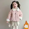 Abrigo de Invierno para Niñas 2026 Nuevo Engrosado Infantil de Invierno Elegante Doble Algodón Más Terciopelo Ropa de Algodón Ropa de Algodón Acolchada para Bebé