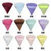 Xuanzi Mini Triángulo para Pulgar que No Absorbe Polvo Set de Belleza de Felpa para Maquilladores Esponja de Algodón Ultra Suave Crystal