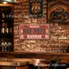 Placa de matrícula personalizada artística de hierro tablero decorativo pintura decorativa lata metal póster decoración arte de pared 15x30cm