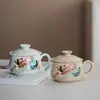 2026 Nuevo Modelo Taza de Té de Cerámica Taza de Agua Taza de Oficina Set de Caja de Regalo de Alta Gama para Uso Doméstico con Tapa, Separable para Té y Agua, Impresión de Logo