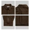 Camisa Marrom Manga Longa Masculina Estilo Old Money Atacado de Fábrica Transfronteiriço Verão Sem Ferro Secagem Rápida Estilo Old Money