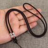 Cuerda de collar de alta calidad cadena larga para suéter joyería colgante cuerda tejida ágata roja cristal cera de abeja fabricantes mayoreo