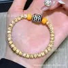 Nuevo Pulsera para Mujer de un Solo Círculo de Bodhi Xingyue de Corte Recto con Ágata Dzi