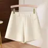 Estilo Nuevo Cintura Alta Premium Estilo Coreano Holgado Versátil Adelgazante Línea A Ropa Exterior Pantalones Casuales Pierna Ancha