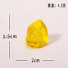 Acessórios de Frango de Resina Coloridos Transparentes Fofos de Desenho Animado Atacado, Frango Brilhante no Escuro para Paisagem em Miniatura, Pequenos Enfeites Brilhantes no Escuro para Jardim
