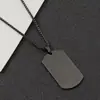 Llavero de Placa Militar de Superficie Lisa de Acero Inoxidable, Personalizable con Grabado, Llavero DIY, Logo Grabado con Láser, Placa Militar, Placa de Perro al por Mayor