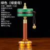 Rueda de Manivela de Cuero y Cobre de Xizang con Mantra de Seis Caracteres, Cilindro Giratorio de Manivela del Dios Amarillo de la Riqueza, Adorno de Cubo de Oro Giratorio de Mano