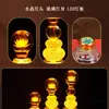 Lámpara de Loto Nueva 2025 Lámpara de Guanyin Buda Salón Budista Buda Colorido Larga Duración Cristal LED Enchufe Lámpara para el Hogar
