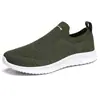 Explosiones Transfronterizas Zapatos Casuales de Color Sólido con Suela Gruesa para Hombres y Mujeres Zapatilla de Deporte para Pareja Zapatos de Correr de Malla a la Moda