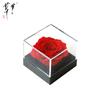 Única caixa de flor imortal rosa tanabata amante presente de natal quadrado acrílico imortal caixa de flores transfronteiriça