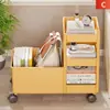 Estante para guardar bolsas de libros junto al escritorio, estantería debajo del escritorio, organizador de material de estudio para el aula, carrito móvil para bocadillos y juguetes