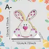 Porta Servilletas de Madera con Conejo de Pascua Transfronterizo para Mesa de Comedor en Casa, Adorno Creativo de Almacenamiento, Estante de Almacenamiento de Servilletas de Alta Estética